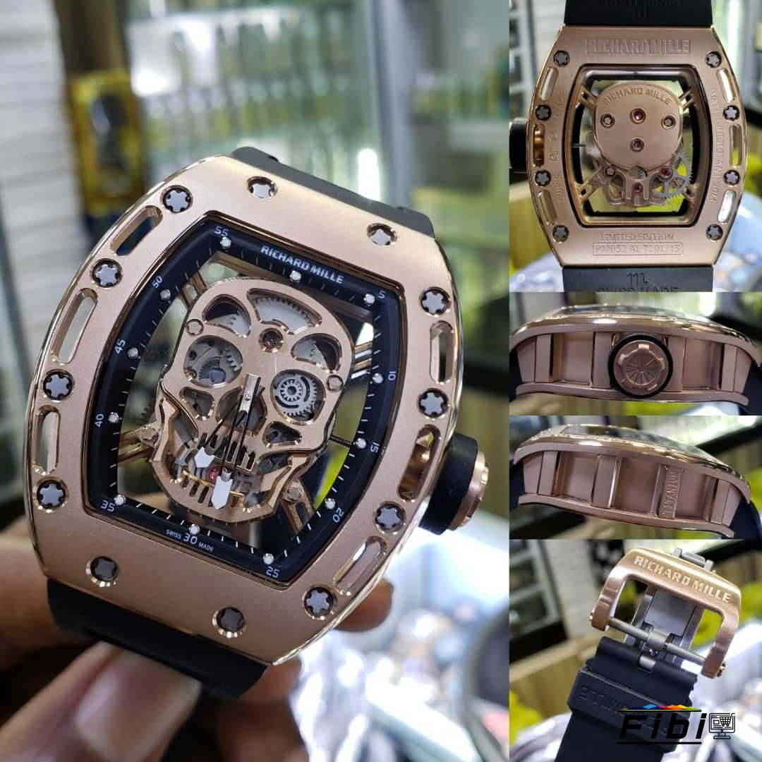 Richard mille human skull watch